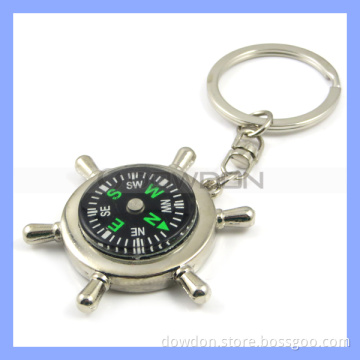 Multifunctional Compass with Keychain Key Ring Male Small Gift Logo